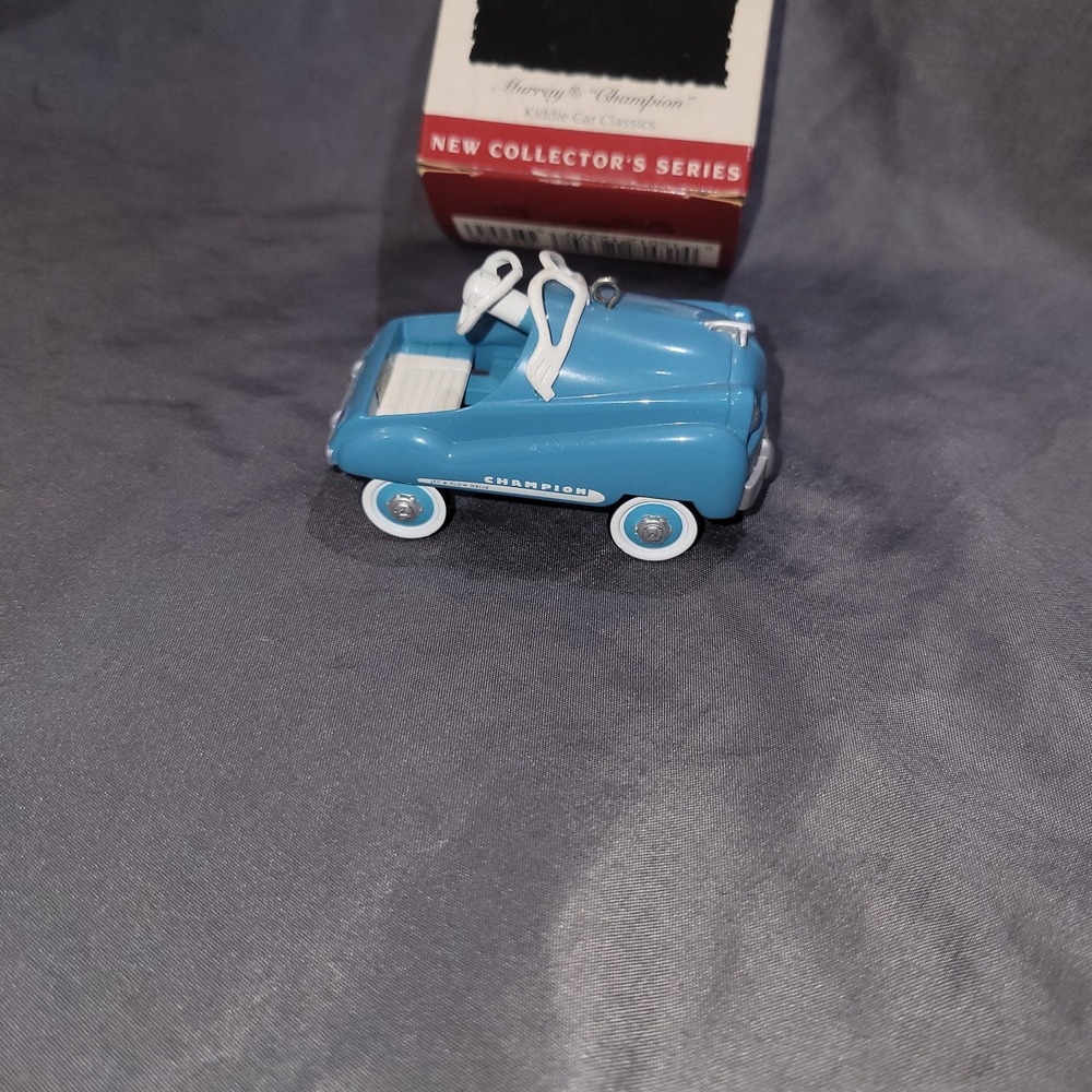 Hallmark Mini Murray Champion Kiddie Car Classics 1955 Ornament Blue in box